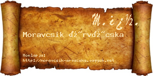 Moravcsik Árvácska névjegykártya